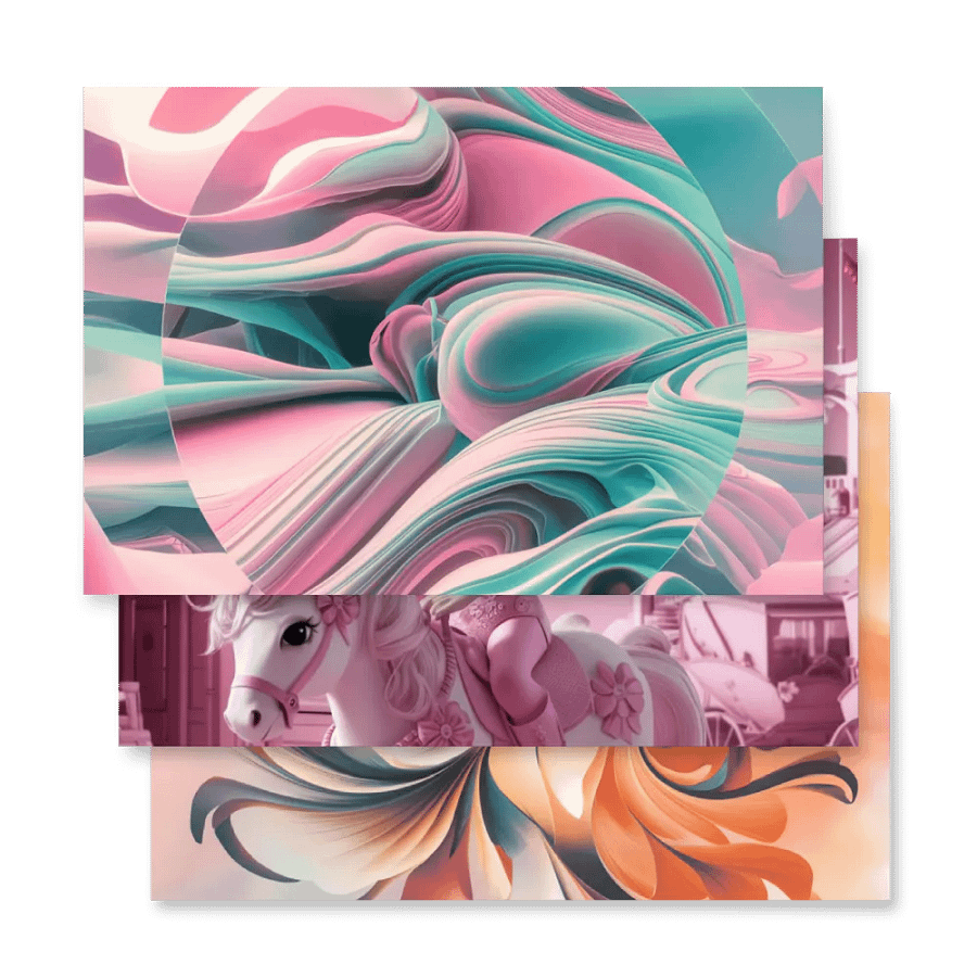 Swirling Ribbons Wrapping Paper Set product image (4)