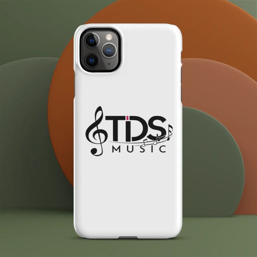 TDS Music Matte White iPhone Snap Case with Music Notes Design product image (12)