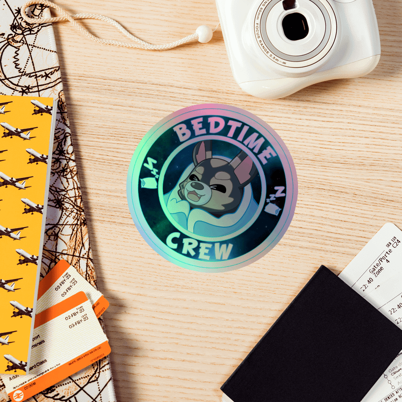 Holo Bedtime Crew Sticker product image (6)