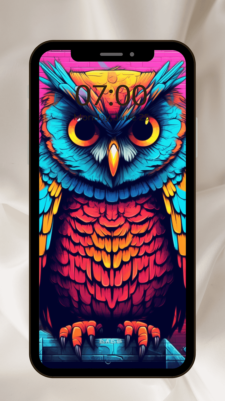 BuLitZz chill owl phone wallpaper product image (1)