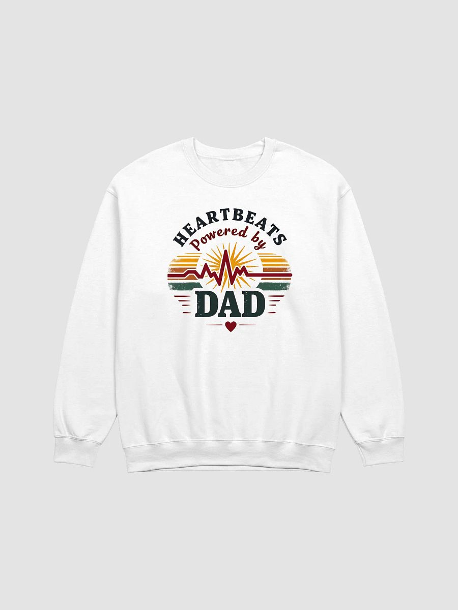 Dad-Powered Heartbeat Crewneck Sweatshirt product image (2)