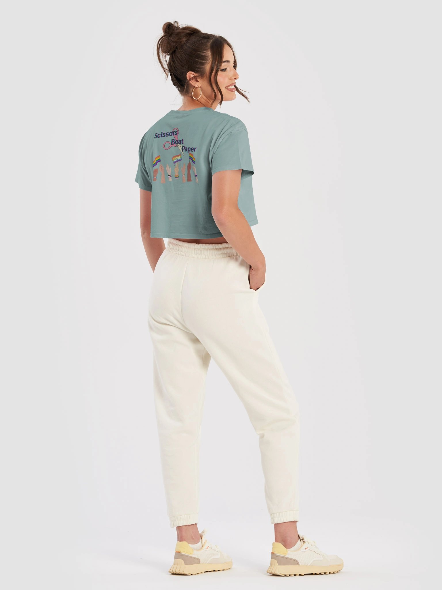 Scissors Beat Paper Crop Top product image (31)