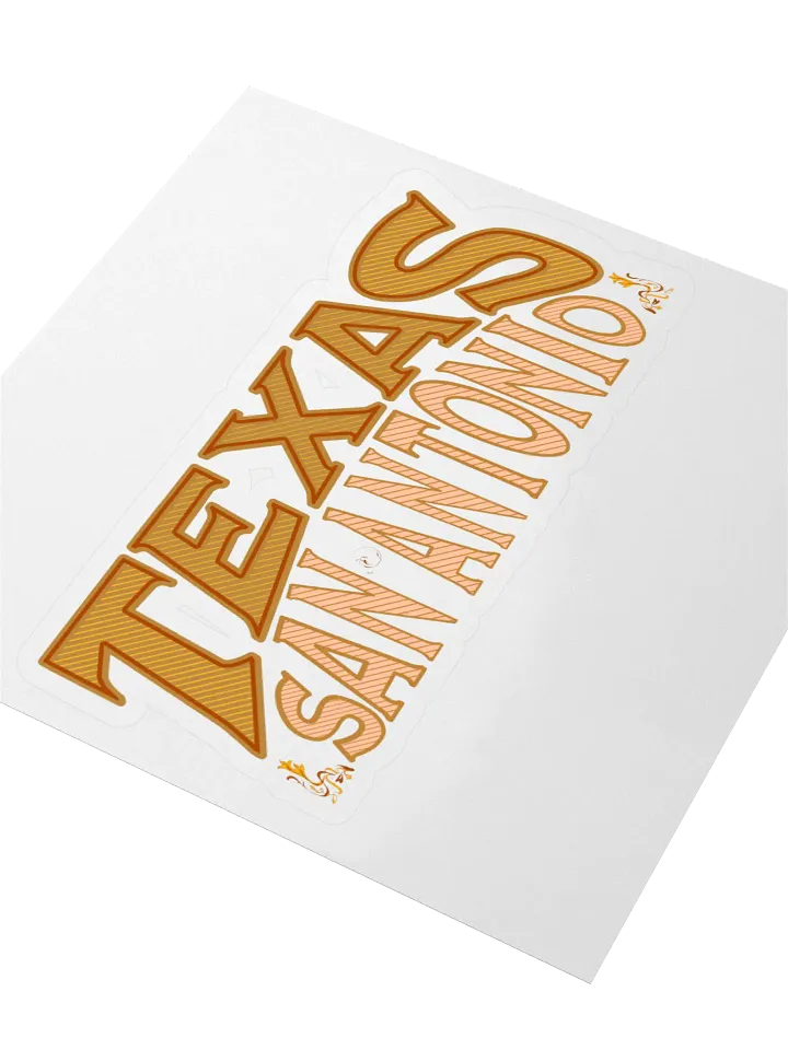 Texas San Antonio Vibes Kiss Cut Sticker product image (2)