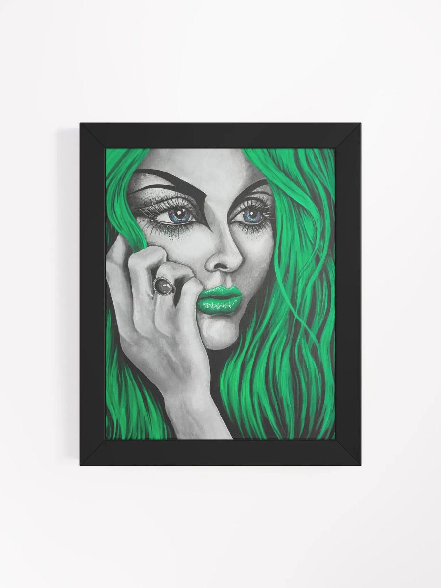 Eden 2024 in green framed print product image (4)