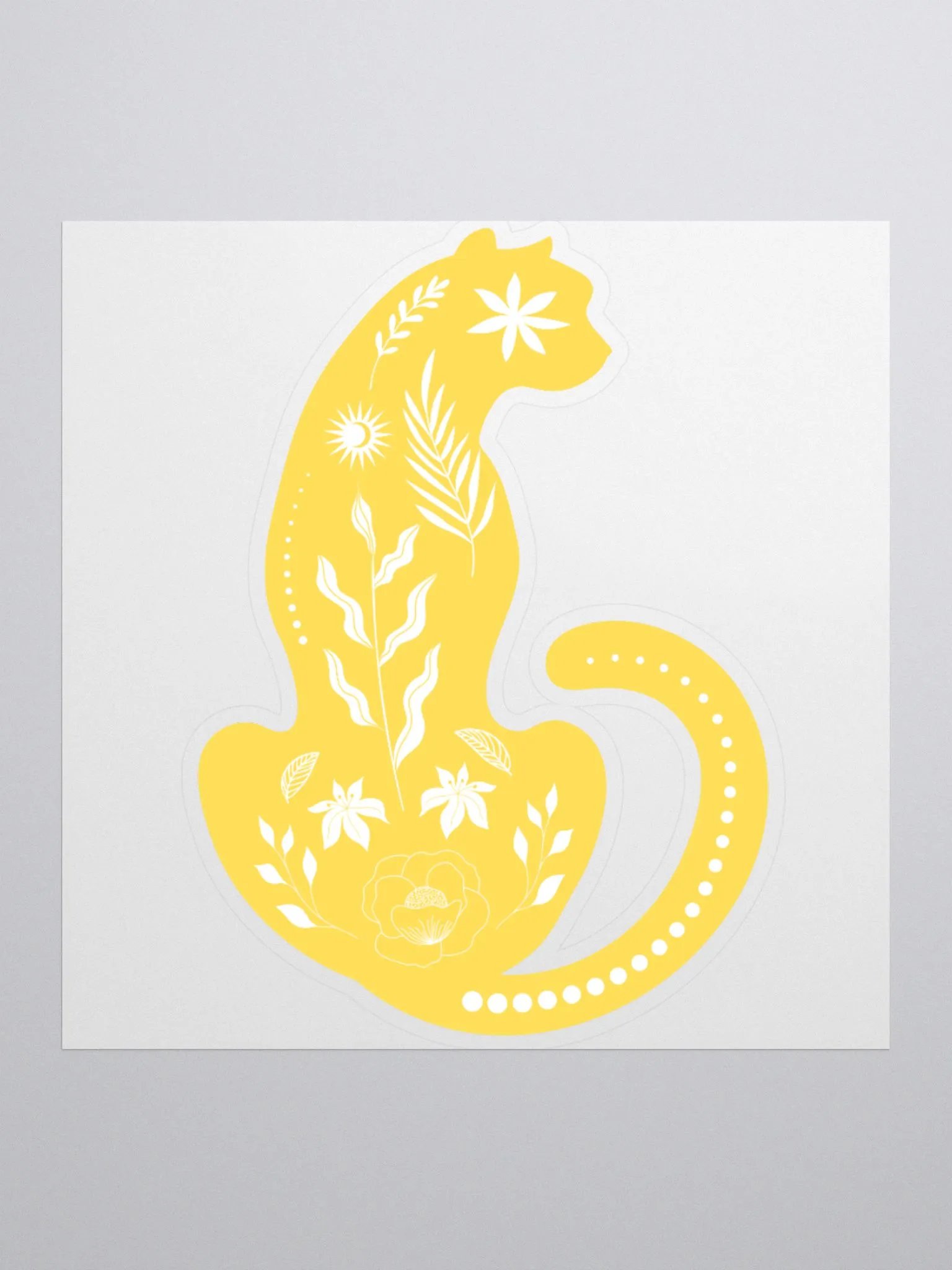 Yellow Panther Sticker product image (2)