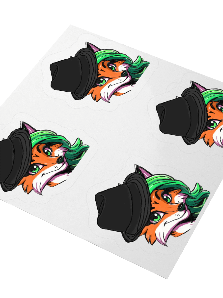 Foxy Fedora Kiss Cut Stickers product image (11)