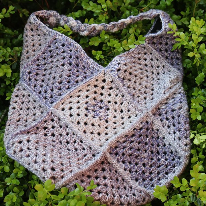 Cool Gray Oversized Crochet Tote - Handmade and One of a Kind product image (2)