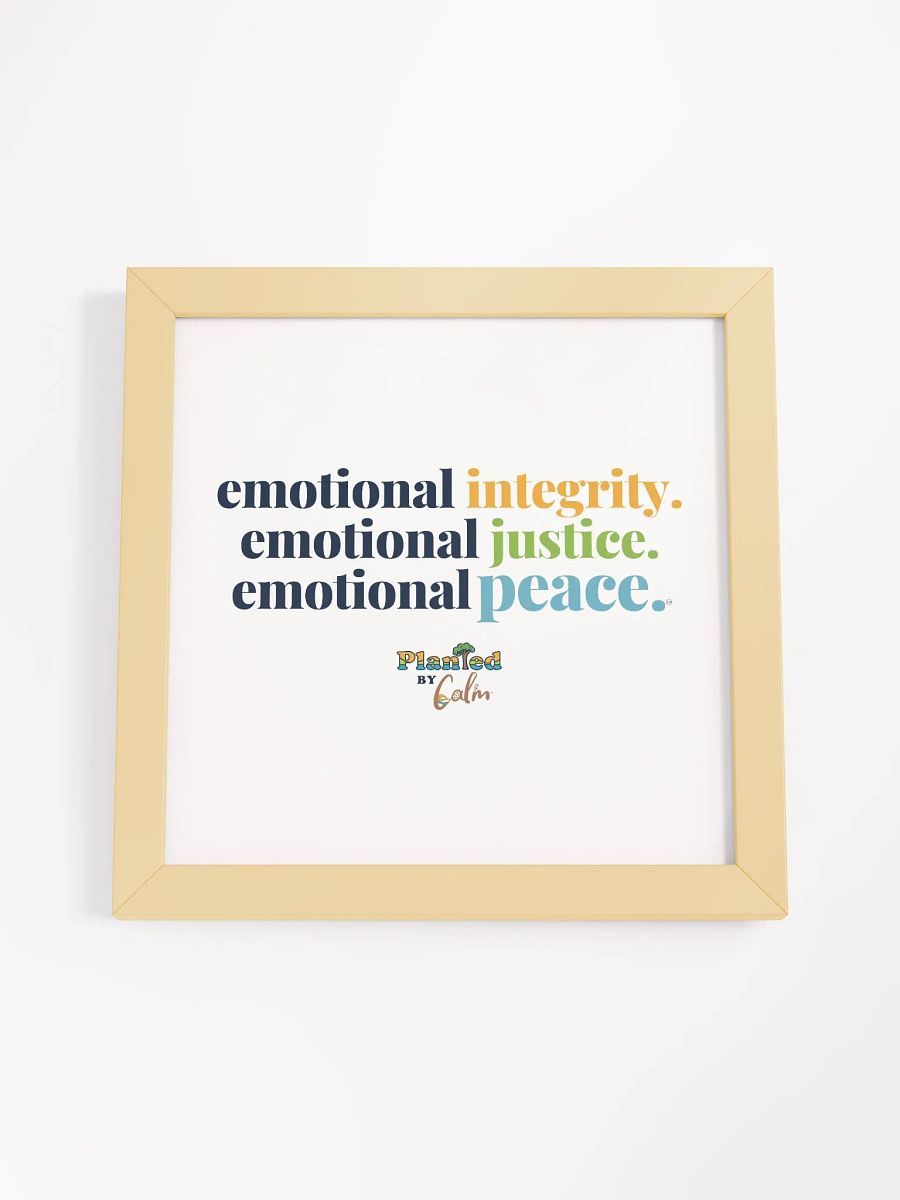 Official Planted By Calm | Calm Keepers High-Quality Framed Matte Poster (Choose Your Color/Size) product image (4)