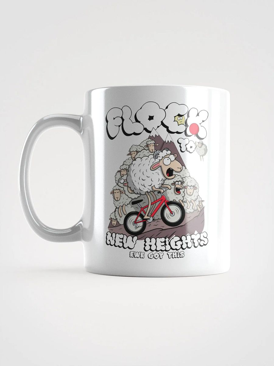 Flock to New Heights - Mug Cute Sheep Bike Design product image (17)