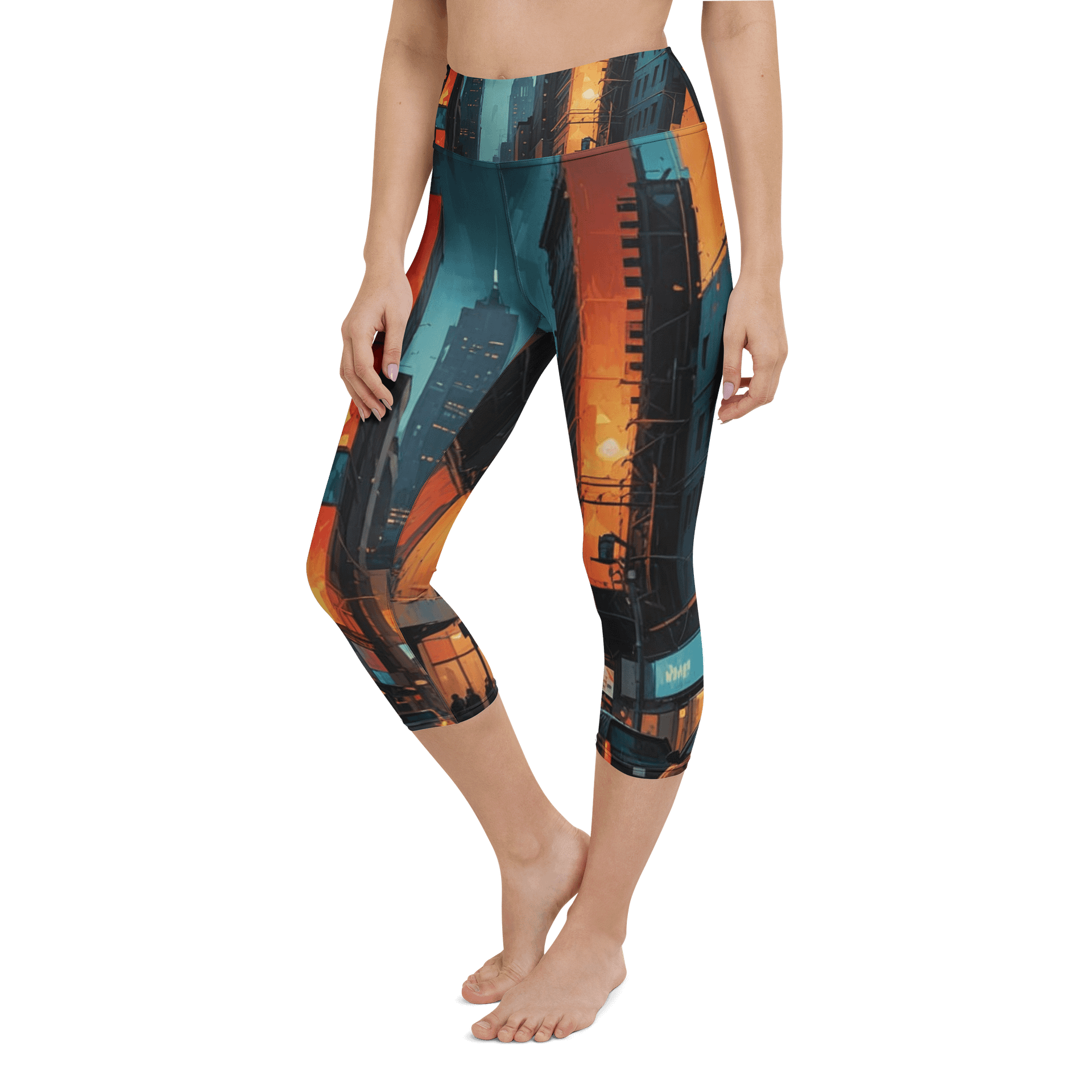Abstract City 2 Capri Leggings product image (6)