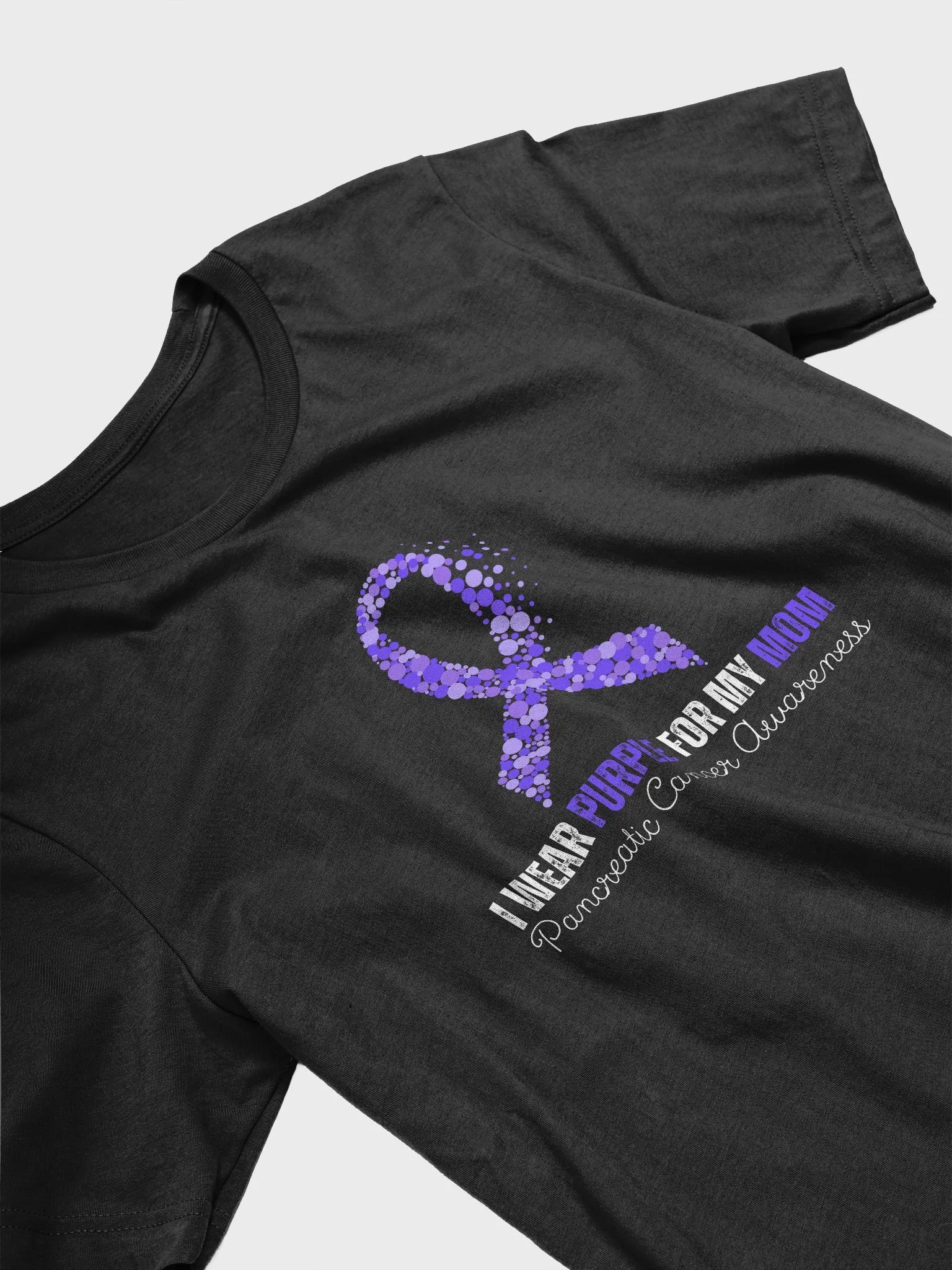 I Wear Purple for My Mom Pancreatic Cancer Awareness T-Shirt product image (3)