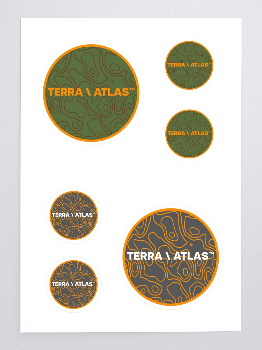 Terra \ Atlas Topography Sticker Sheet product image (3)