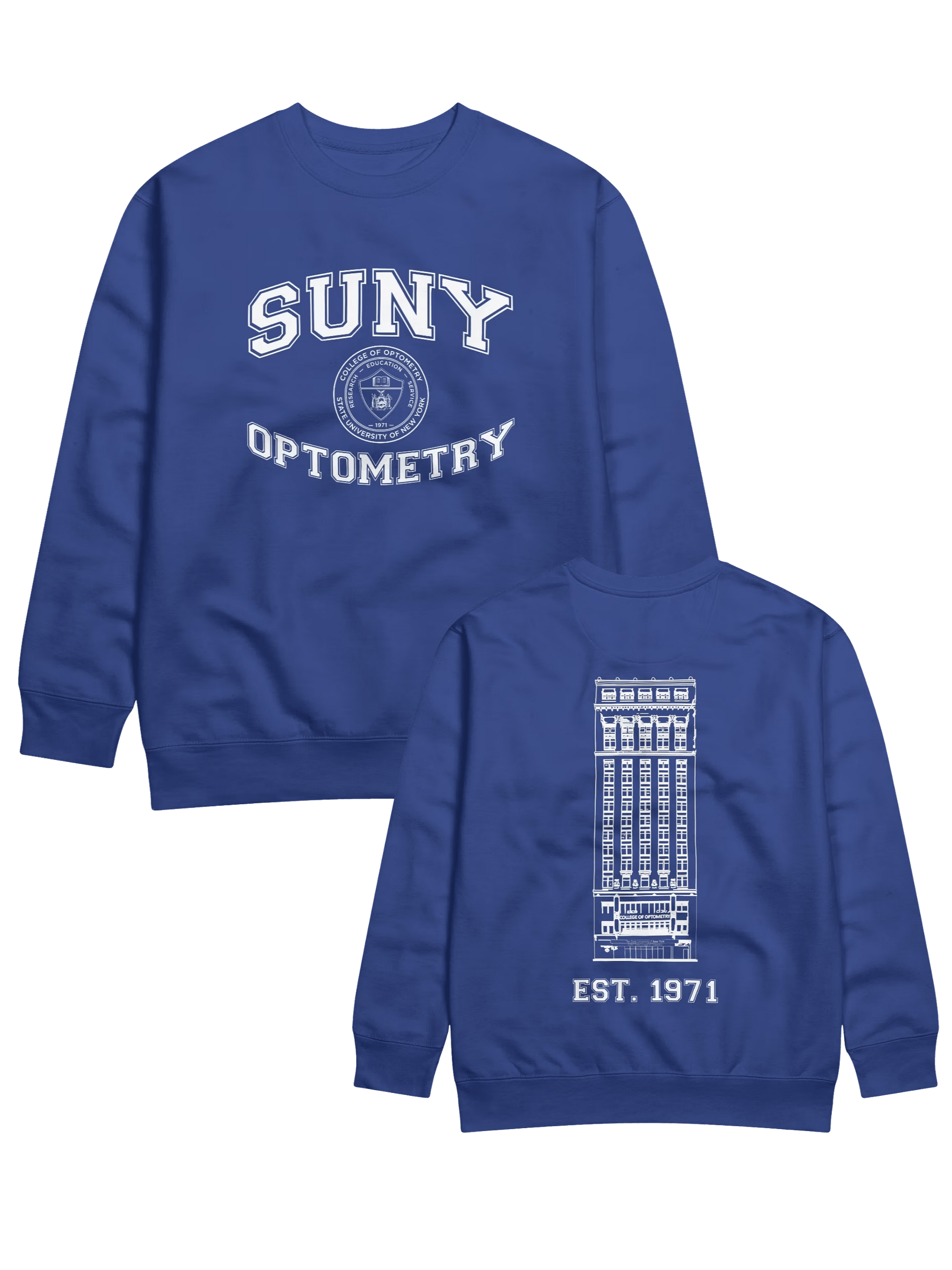 SUNY Optometry - Varsity Crew Sweatshirt product image (1)