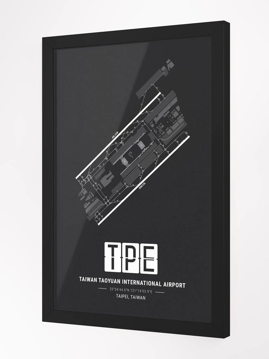 Framed Airport TPE Premium Map On Matt Paper product image (2)