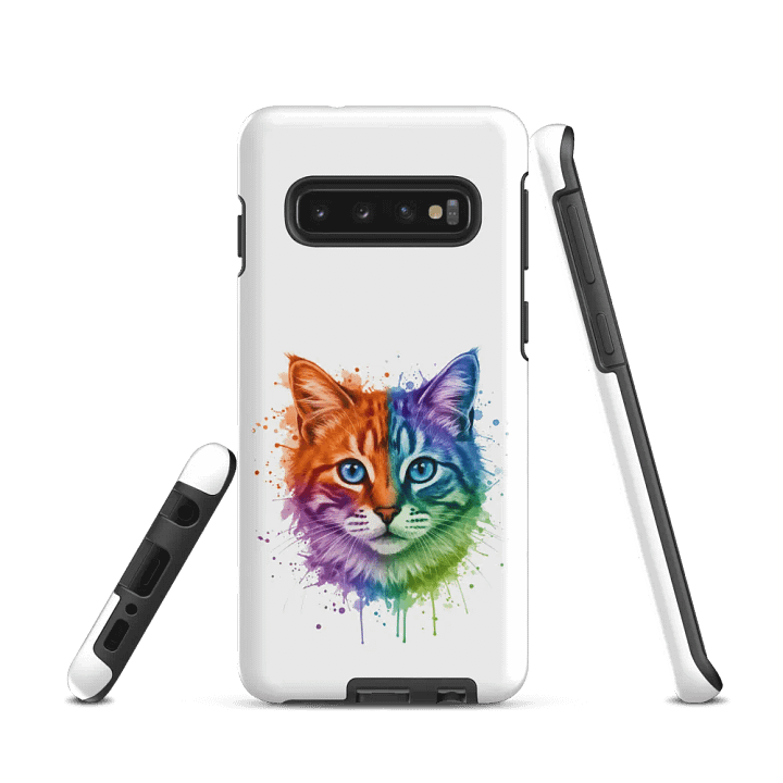 Watercolor Splash Cat Face Tough Case for Samsung® product image (1)