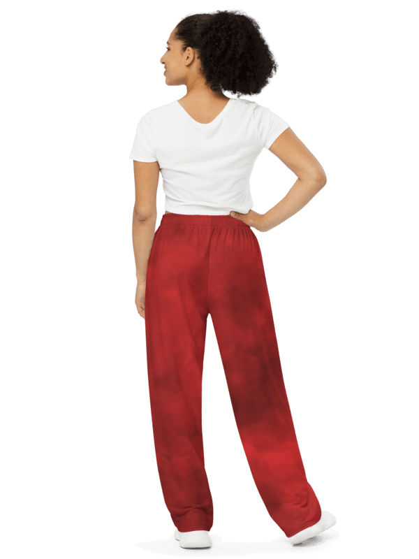Cosmic Comfort Wide-Leg Pants Red product image (4)