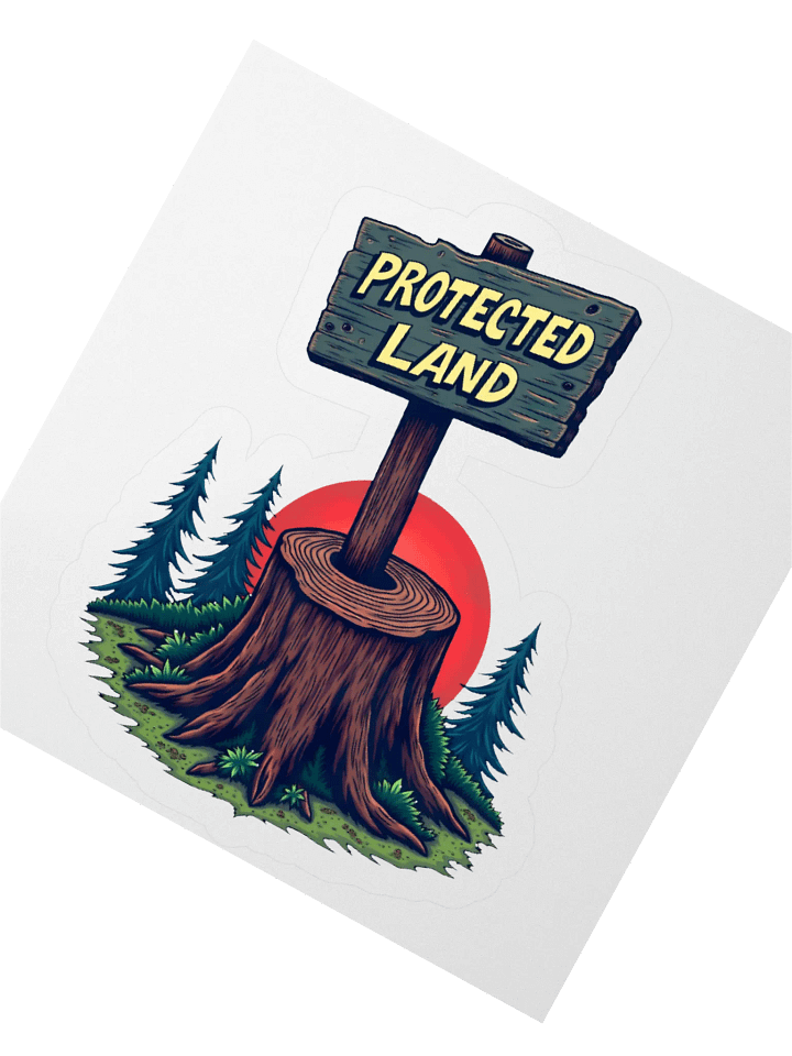 Protected Land Sticker product image (2)