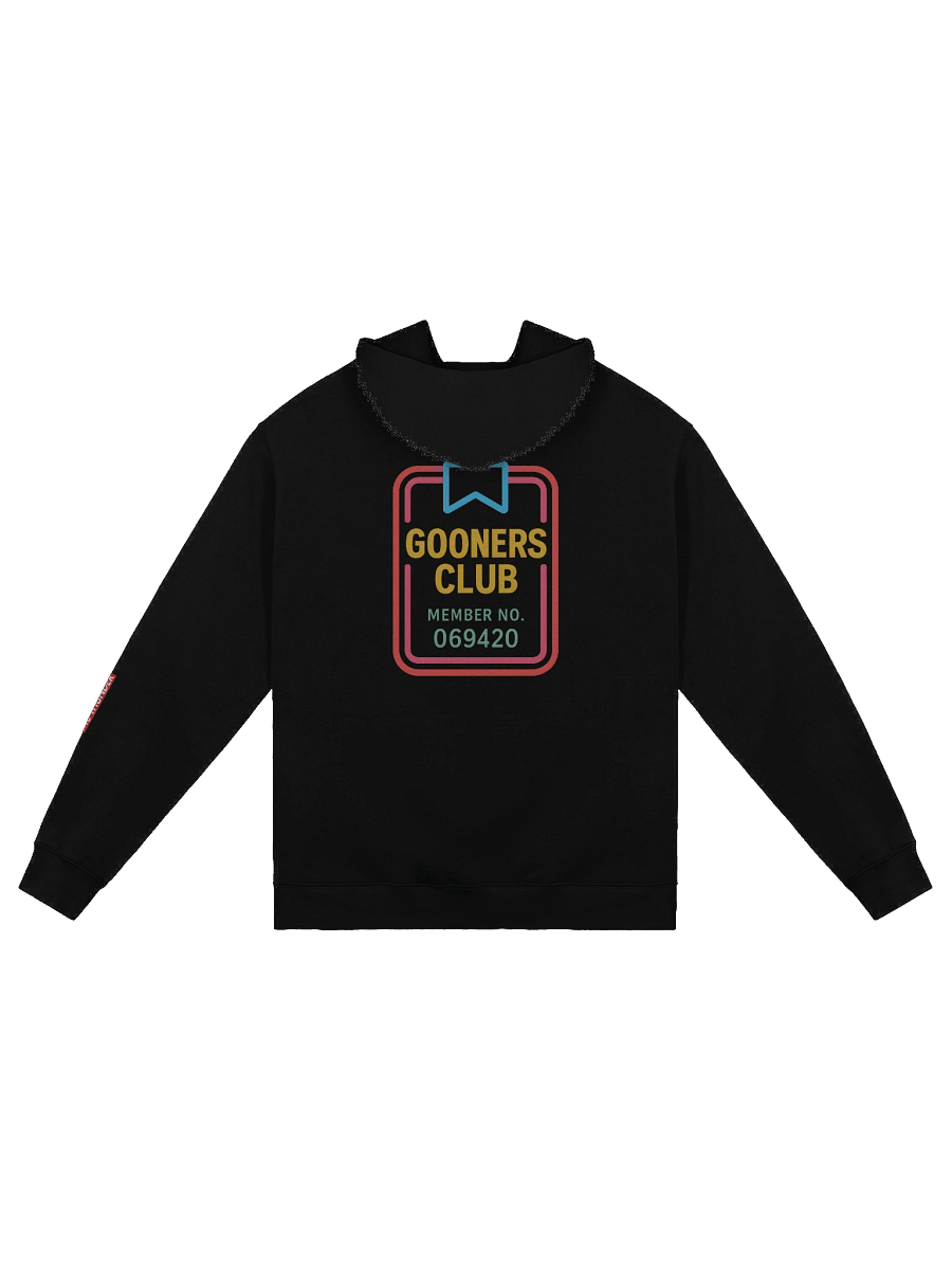 Gooners Club Member Hoodie (pull over, stringless) product image (2)