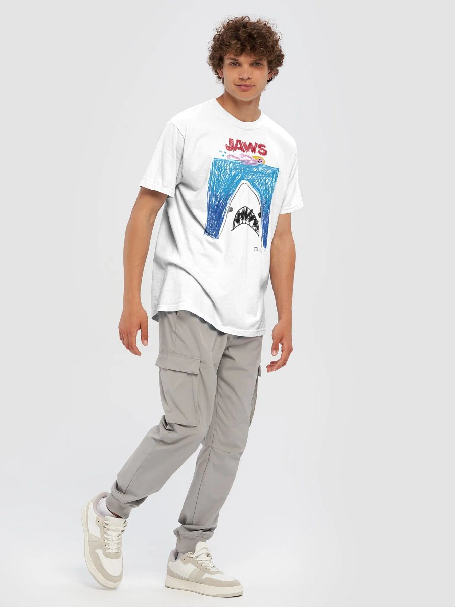 🦈 "JAWS" CreepyKids Horror Unisex Tee Art Print 💀 product image (7)