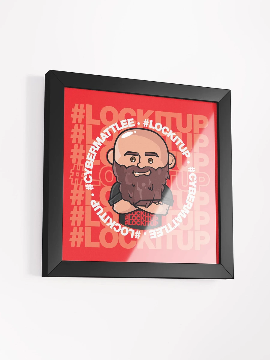 Matt Lee #LOCKITUP - Framed Print (Red) product image (3)