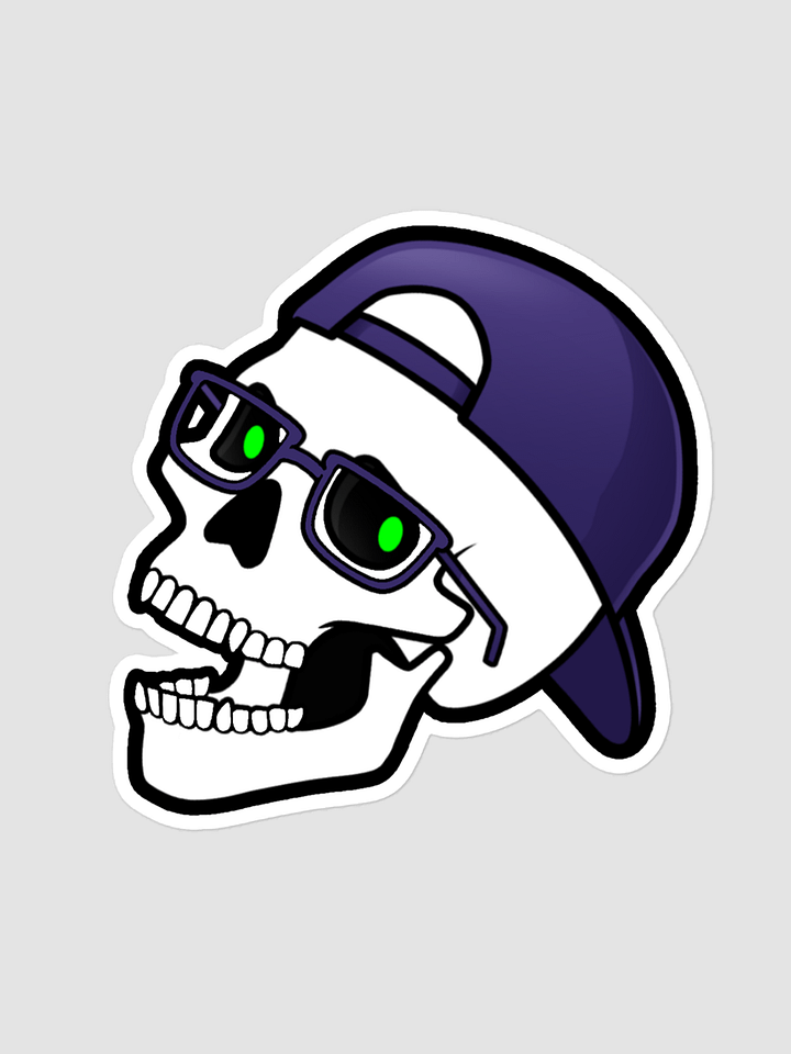 Skull logo sticker product image (1)