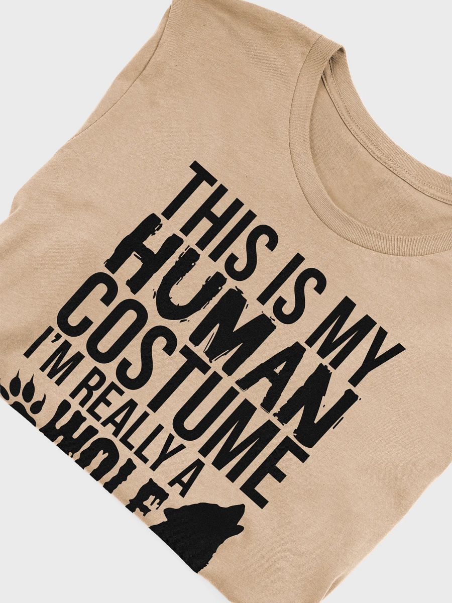 This Is My Human Costume I'm Really A Wolf Funny Halloween T-Shirt product image (10)