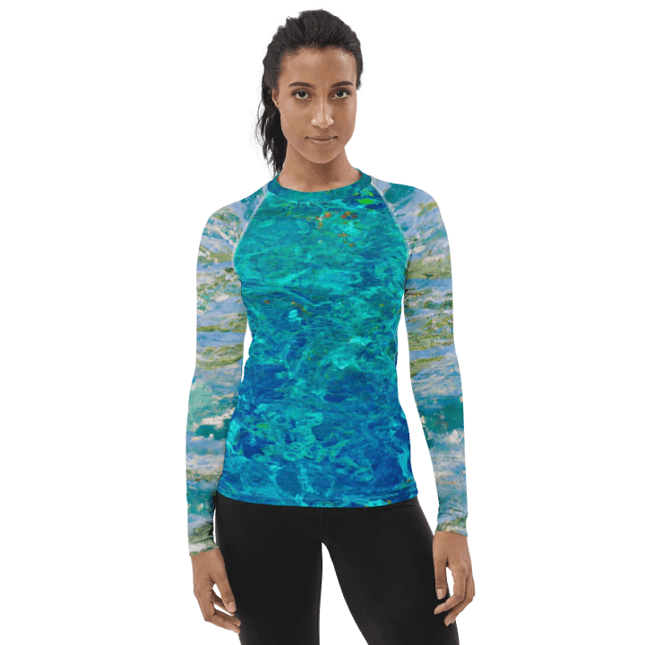 Aqua Dream All-Over Women's Rash Guard product image (1)