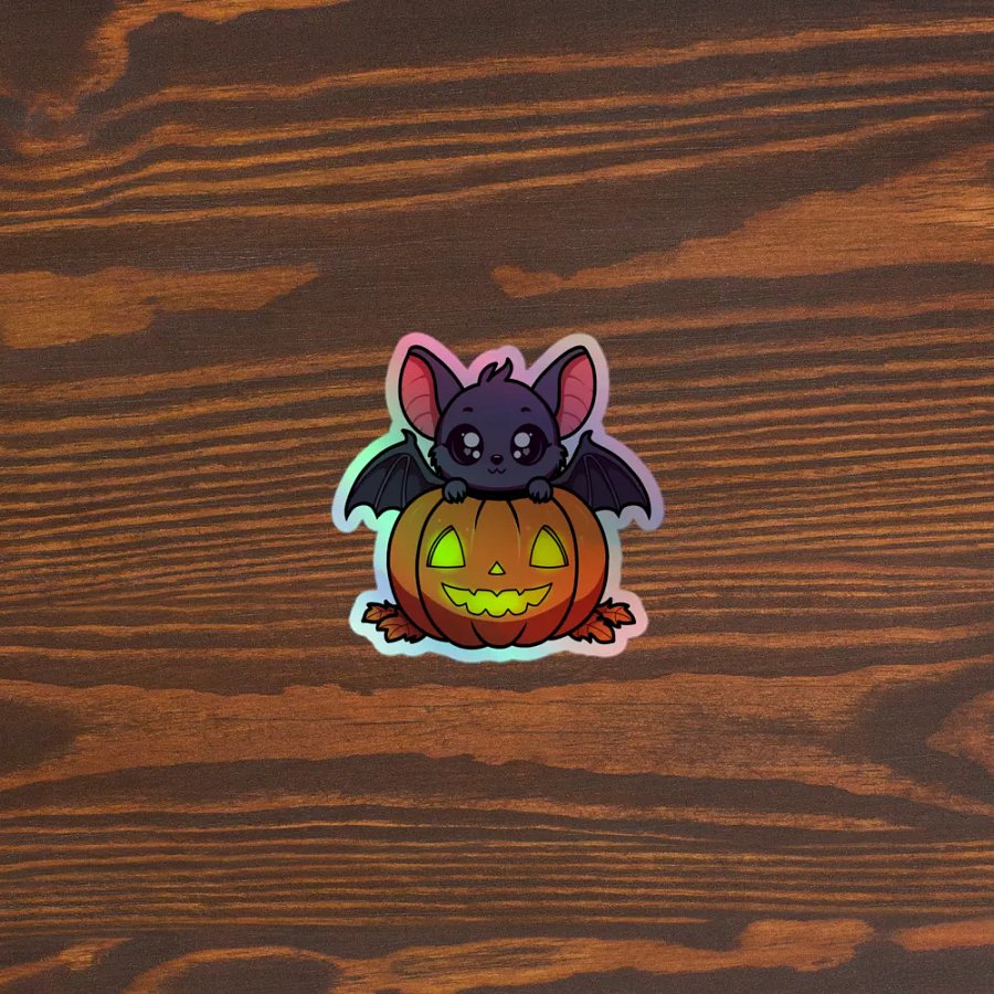 Spooky Bat Holographic Sticker Set product image (5)