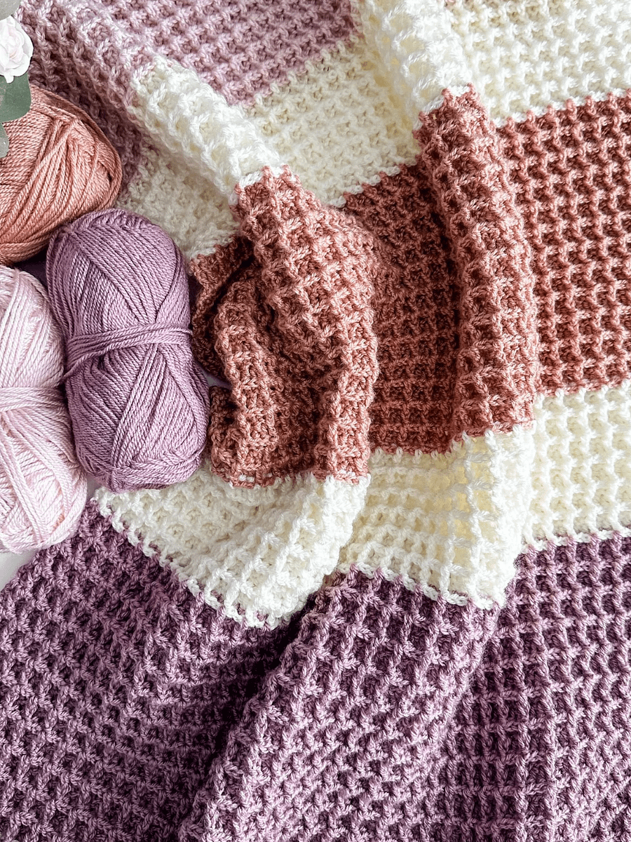 Waffle-icous Blanket Crochet Pattern product image (4)