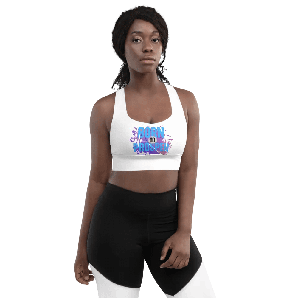 Energize Born to Prosper Padded Workout Sports Bra product image (5)