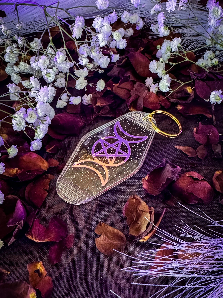 Pentacle Moon Protection Keychain product image (2)