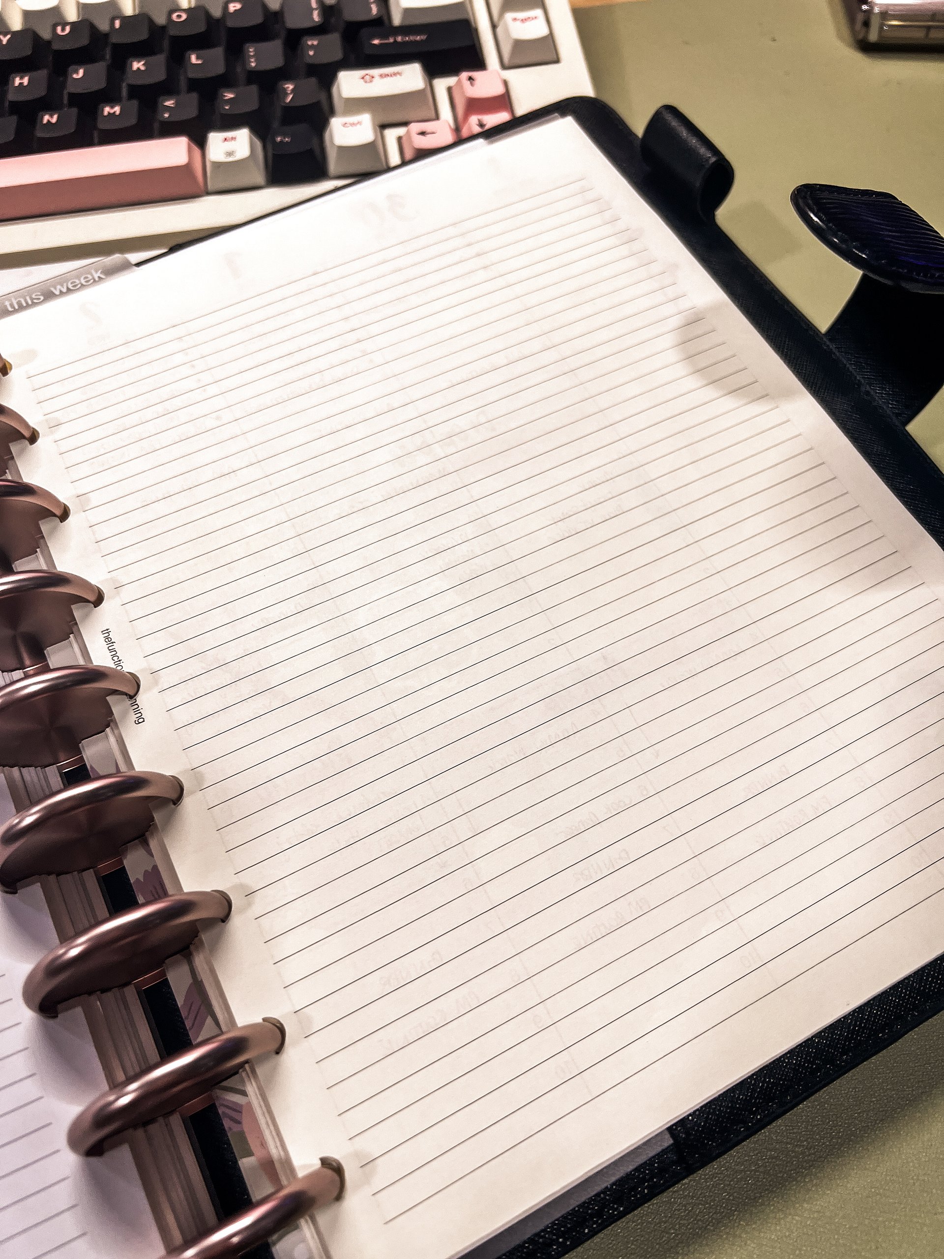 Undated Vertical Weekly Hourly Layout | HP Classic size product image (4)