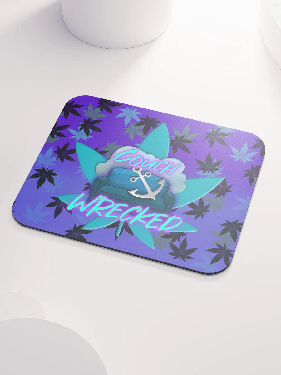 Mouse Pad Dark Purple W/ Leaf product image (3)