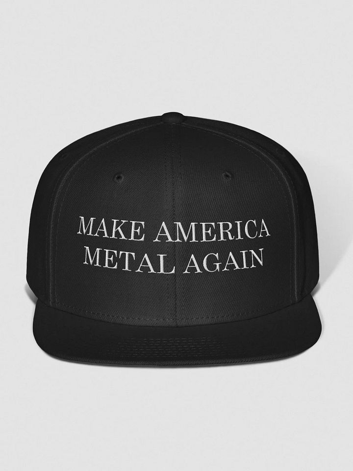 Make America Metal Again Snapback - White product image (1)