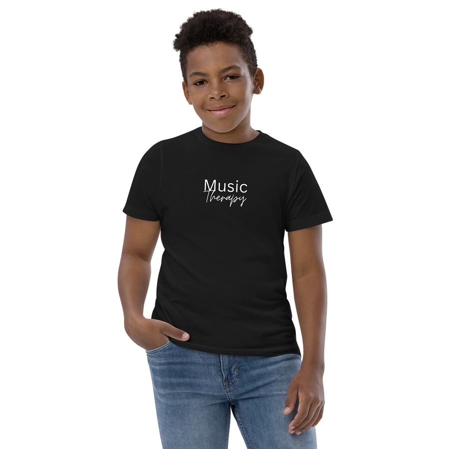 Music Therapy Youth T-Shirt - Black product image (2)