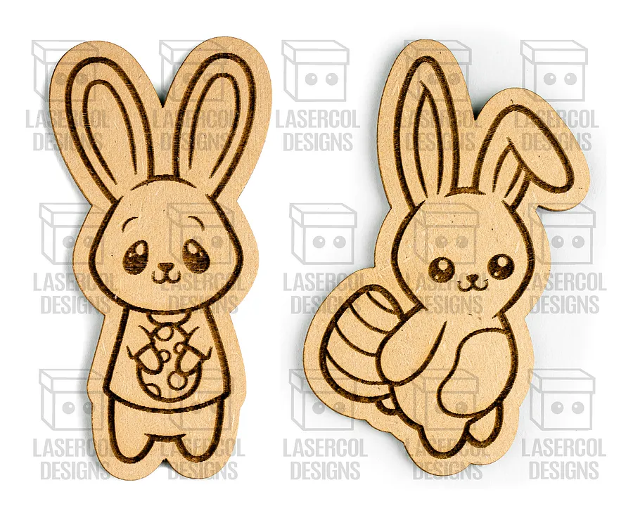 Easter Bunny Paint Kit DIY Cut Outs Set 3 - Laser Cut Files product image (3)
