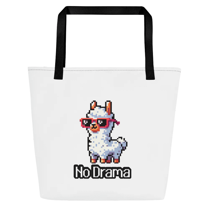 No Drama Llama Large Tote with Pocket product image (2)