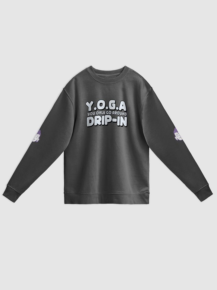Serene Soul Unisex Pigment Dyed Sweatshirt-YOGA DRIP-IN product image (3)