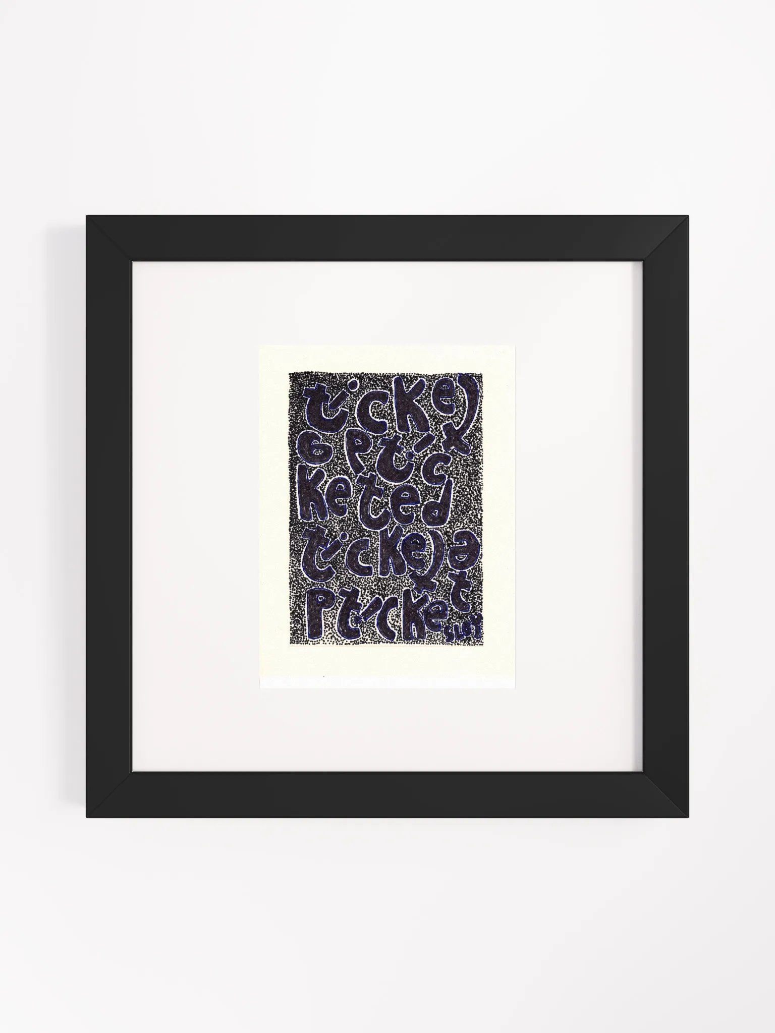 ticketed Panel Card Print Framed product image (3)