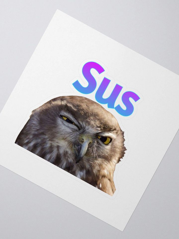 Sus Owl Sticker product image (2)
