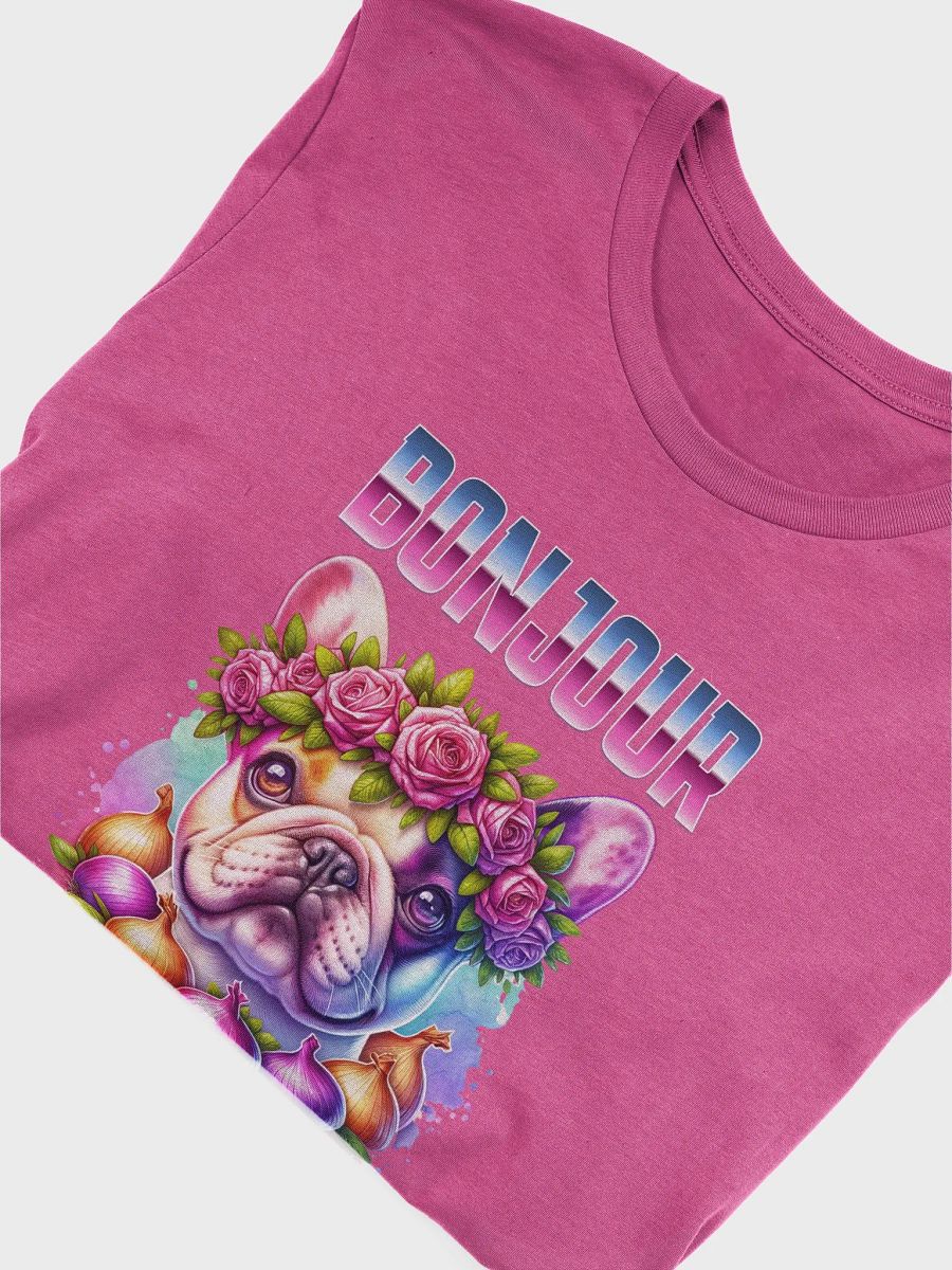 French Bulldog Bonjour Floral T-shirt product image (6)