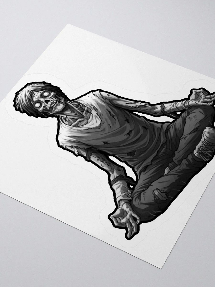 The Deadlands Meditating Zombie Kiss Cut Sticker product image (7)