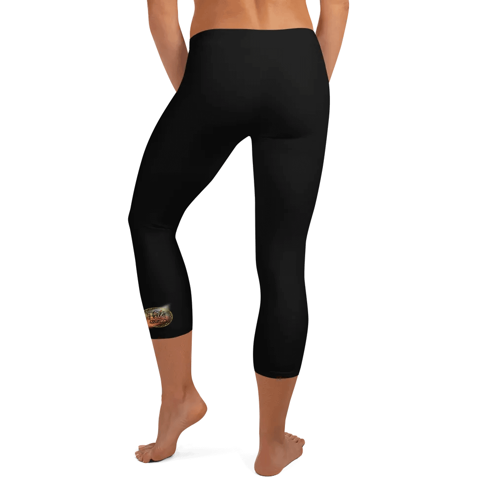 Hello Autumn-Black Capri Leggings for HER product image (3)