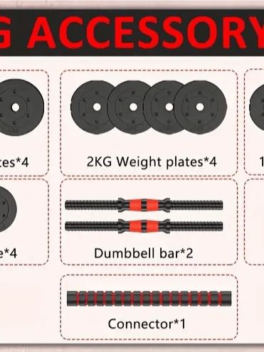 Dumbbells Barbell Set 30KG product image (3)