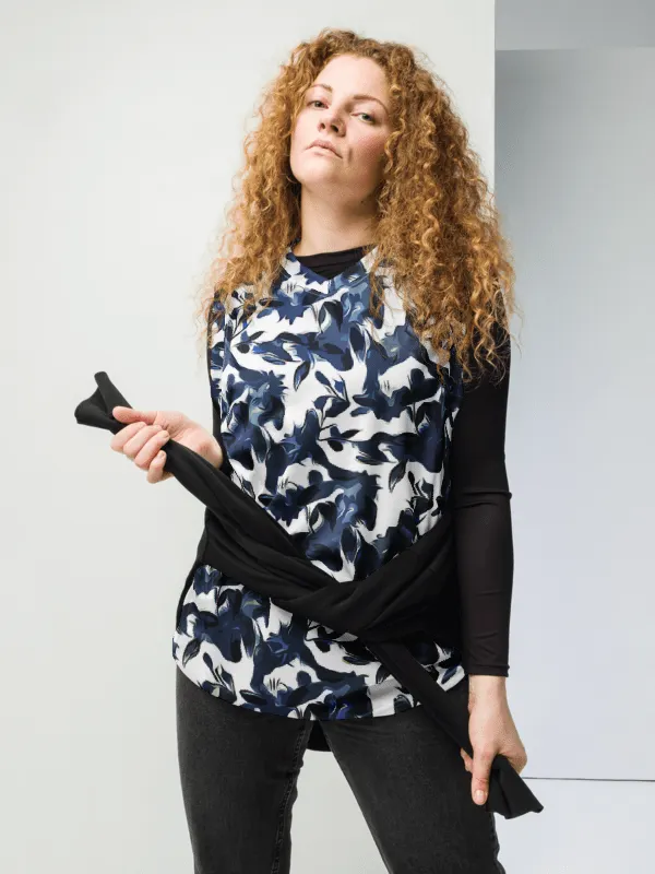 Wild Waves | Recycled Unisex Basketball Jersey product image (1)