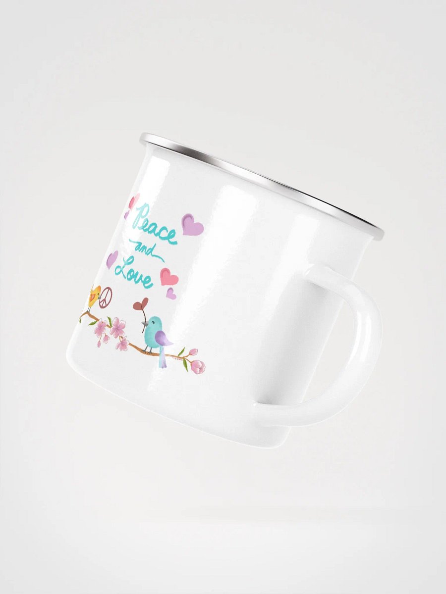 Peace and Love Enamel Mug product image (3)
