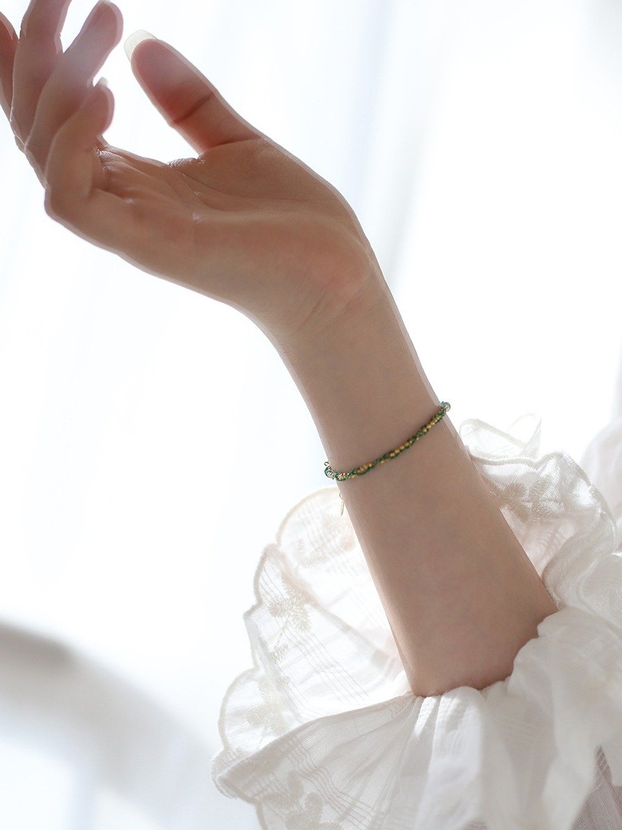 Colorful Rope and balls Bracelet | 18K Gold Plated product image (2)