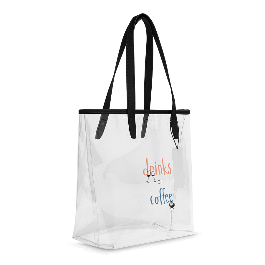 Urban Chic Clear Tote Bag: Drinks Coffee Edition product image (6)