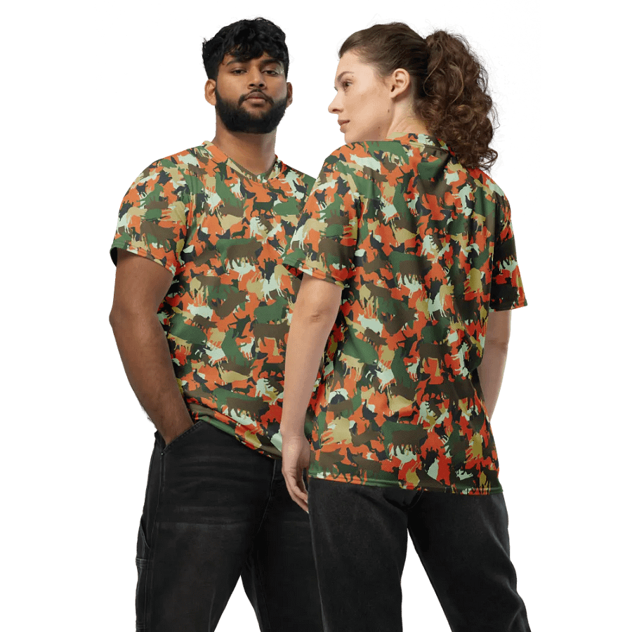 FARMOUFLAGE SAFE HUNTING CAMO RECYCLED UNISEX SPORTS JERSEY product image (5)