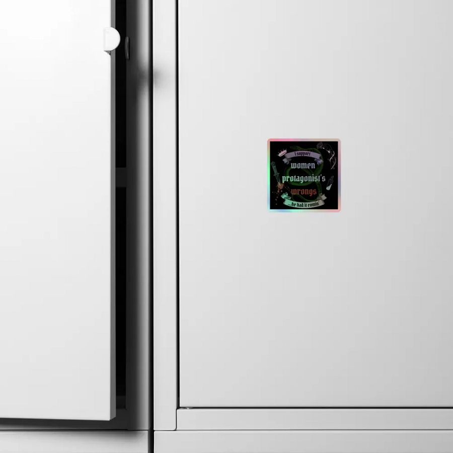 Supporting Women Protagonist's Wrongs Holographic Sticker product image (6)